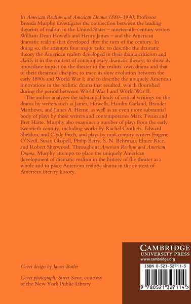 Produktbild: American Realism and American Drama, 1880 1940