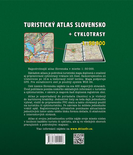 Produktbild: Slovensko Turisticky Atlas 1:50.000 A4