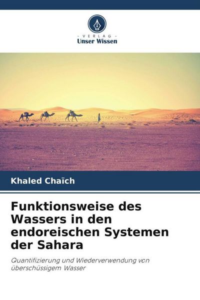 Produktbild: Funktionsweise des Wassers in den endoreischen Systemen der Sahara