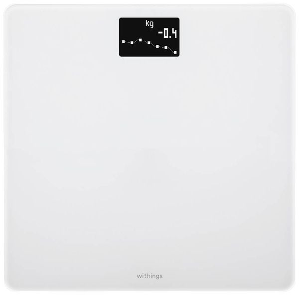 Withings Body Körperanalysewaage digital Wägebereich (max.)=180 kg Weiß Mit Bluetooth, Wetteranzeige