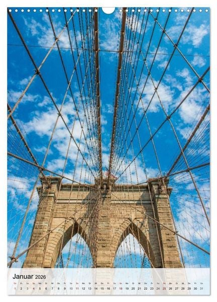 Produktbild: New York - Einblicke & Aussichten (Wandkalender 2026 DIN A3 hoch), CALVENDO Monatskalender