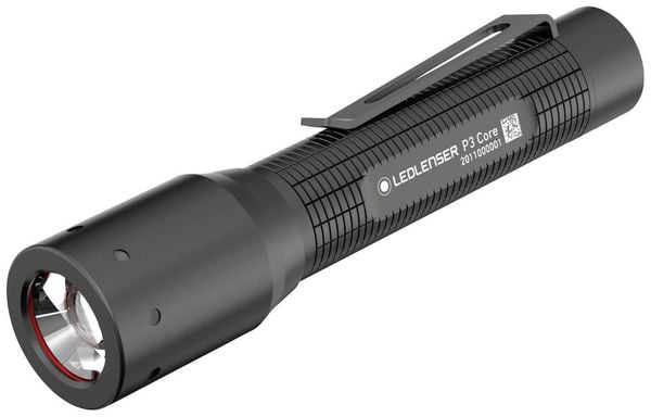 Ledlenser P3 Core LED Taschenlampe mit Gürtelclip batteriebetrieben 90lm 6h 42g