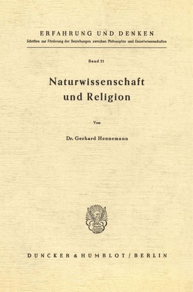 Produktbild: Naturwissenschaft und Religion.