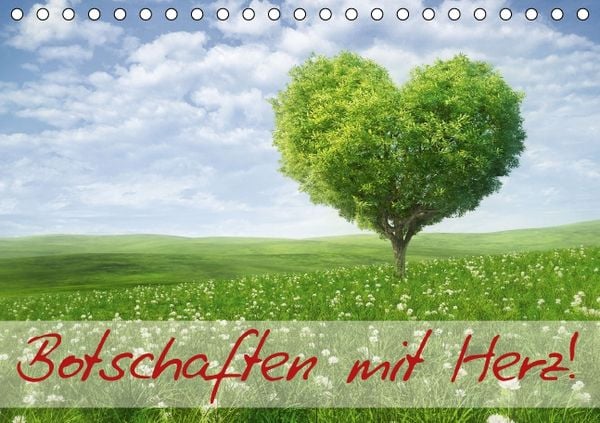 Produktbild: Botschaften mit Herz! (Tischkalender immerw&auml;hrend DIN A5 quer)