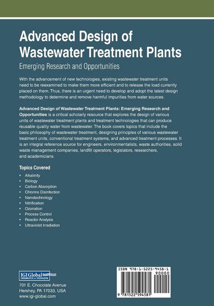 Produktbild: Advanced Design of Wastewater Treatment Plants