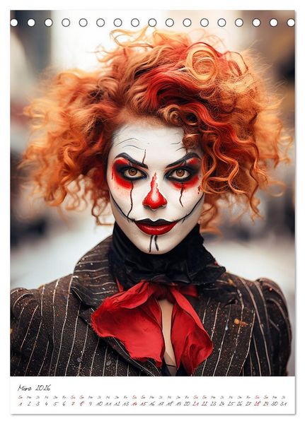 Produktbild: Misses Clown (Tischkalender 2026 DIN A5 hoch), CALVENDO Monatskalender