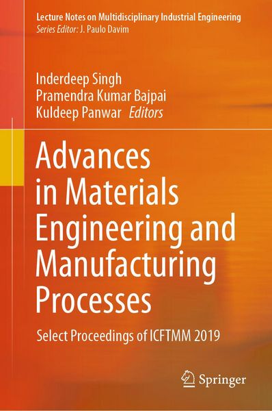 Produktbild: Advances in Materials Engineering and Manufacturing Processes