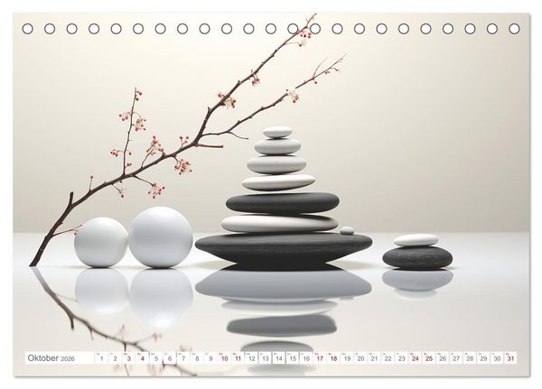 Produktbild: Zen (Tischkalender 2026 DIN A5 quer), CALVENDO Monatskalender