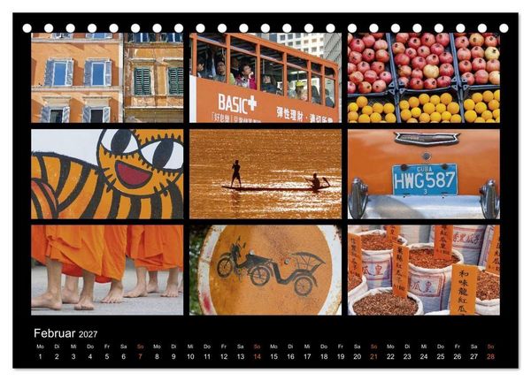 Produktbild: Colours (Tischkalender 2027 DIN A5 quer), CALVENDO Monatskalender