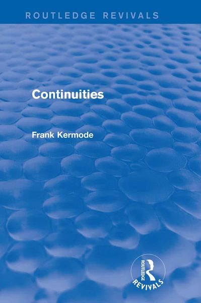 Produktbild: Continuities (Routledge Revivals)