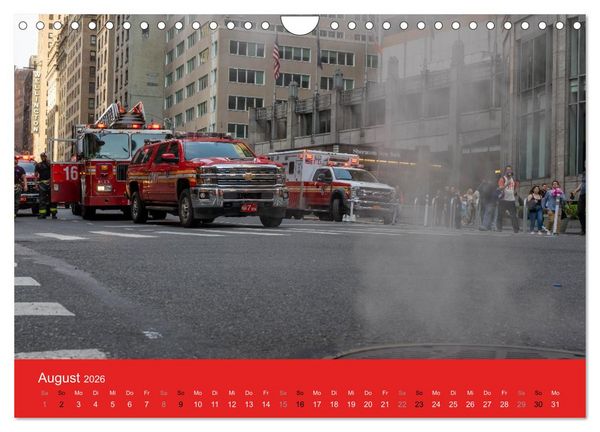 Produktbild: Feuerwehr New York - Heart of the City (Wandkalender 2026 DIN A4 quer), CALVENDO Monatskalender