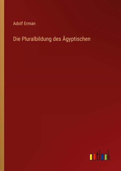 Produktbild: Die Pluralbildung des &Auml;gyptischen