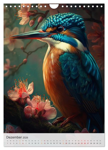 Produktbild: Fantastische Vogelwelt (Wandkalender 2026 DIN A4 hoch), CALVENDO Monatskalender