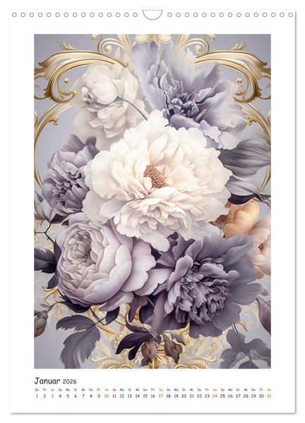 Produktbild: Blumen-Sinfonie (Wandkalender 2026 DIN A3 hoch), CALVENDO Monatskalender