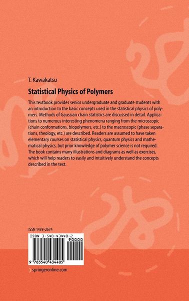 Produktbild: Statistical Physics of Polymers