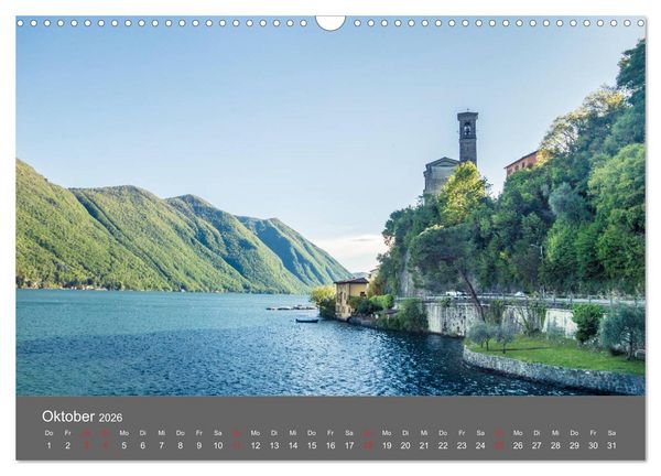 Produktbild: Tessin, zwischen Lago Maggiore und Lugano (Wandkalender 2026 DIN A3 quer), CALVENDO Monatskalender