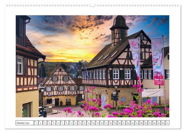 Produktbild: Stuttgart und seine Region (Wandkalender 2026 DIN A2 quer), CALVENDO Monatskalender