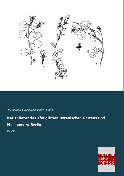 Produktbild: Notizbl&auml;tter des K&ouml;niglichen Botanischen Gartens und Museums zu Berlin