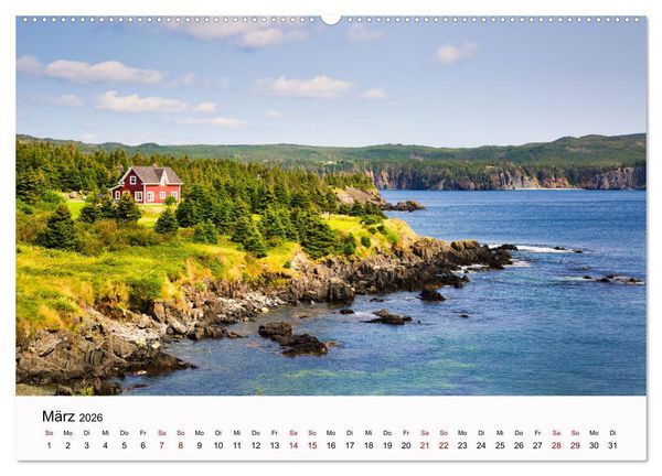 Produktbild: Neufundland - wilde Sch&ouml;nheit im Atlantik (Wandkalender 2026 DIN A2 quer), CALVENDO Monatskalender