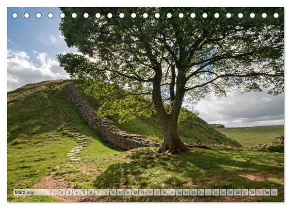 Produktbild: NORTHUMBERLAND 2026 (Tischkalender 2026 DIN A5 quer), CALVENDO Monatskalender