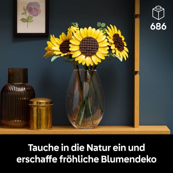 Produktbild: LEGO Botanicals 11502 Sonnenblumen, 3D Puzzle mit Kunstblume