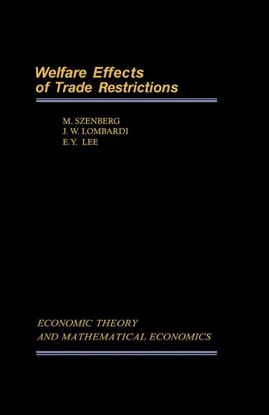 Produktbild: Welfare Effects of Trade Restrictions