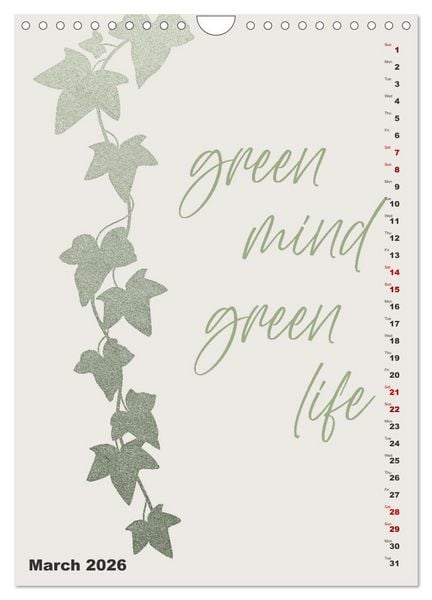 Produktbild: Love your planet (Wall Calendar 2026 DIN A4 portrait), CALVENDO 12 Month Wall Calendar