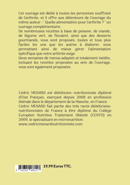 Produktbild: Mes recettes faciles pour l'arthrite.