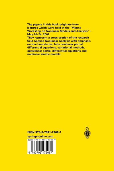 Produktbild: Nonlinear Differential Equation Models