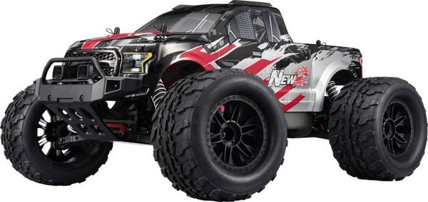Produktbild: Reely NEW2 Super Combo V2 Brushed 1:10 RC Modellauto Elektro Monstertruck Allradantrieb (4WD) 100% RtR 2,4GHz inkl. Akku