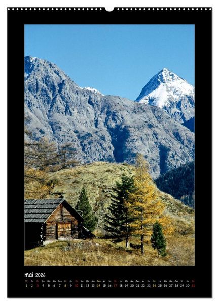 Produktbild: La vall&eacute;e de la Clar&eacute;e Hautes-Alpes (Calendrier mural 2026 DIN A2 horizontal) calendrier de bureau