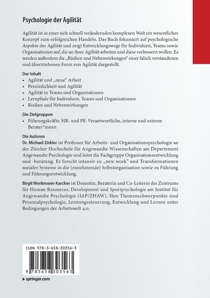 Produktbild: Psychologie der Agilit&auml;t