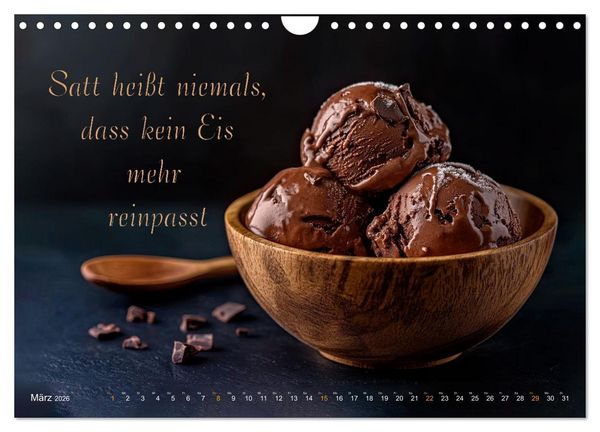 Produktbild: Dessert - Liebe auf den ersten Biss (Wandkalender 2026 DIN A4 quer), CALVENDO Monatskalender