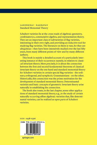 Produktbild: Standard Monomial Theory