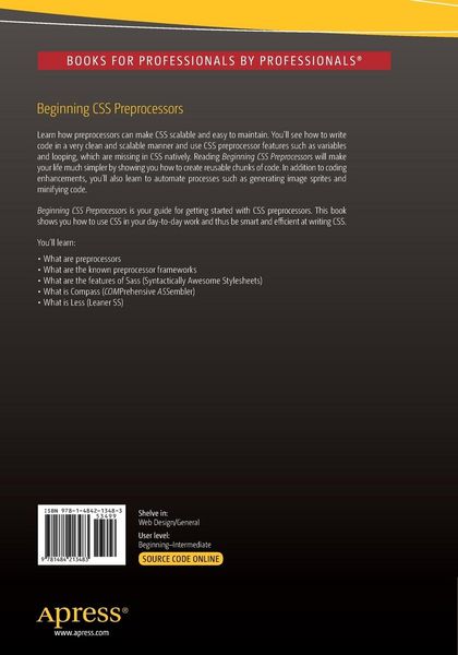 Produktbild: Beginning CSS Preprocessors