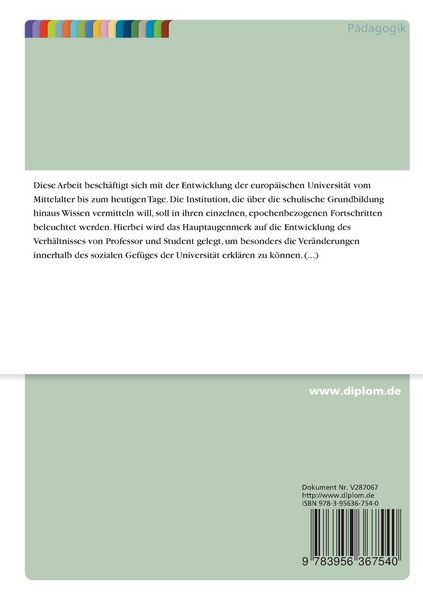 Produktbild: Die Geschichte der Universit&auml;t