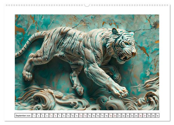 Produktbild: Wesen aus der Urzeit (Wandkalender 2026 DIN A2 quer), CALVENDO Monatskalender
