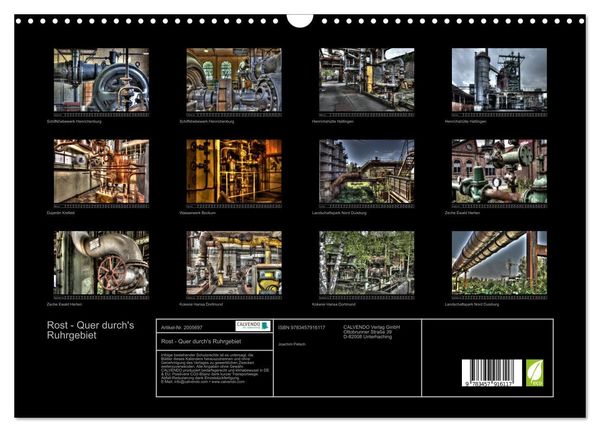 Produktbild: Rost - Quer durch's Ruhrgebiet (Wandkalender 2026 DIN A3 quer), CALVENDO Monatskalender