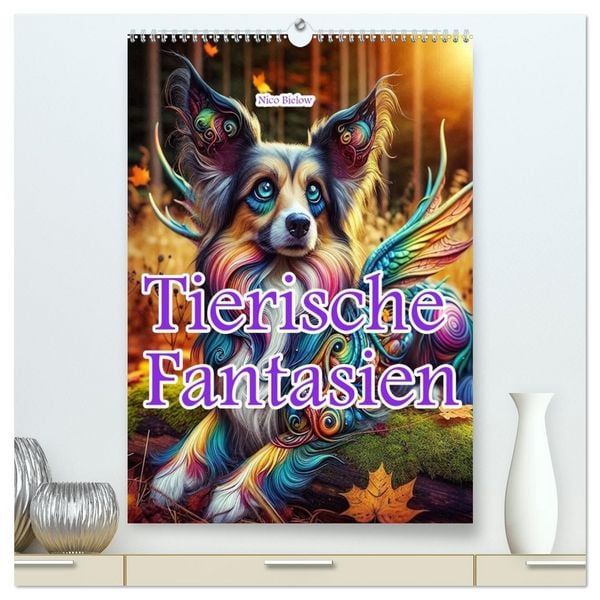 Produktbild: Tierische Fantasien (hochwertiger Premium Wandkalender 2026 DIN A2 hoch), Kunstdruck in Hochglanz