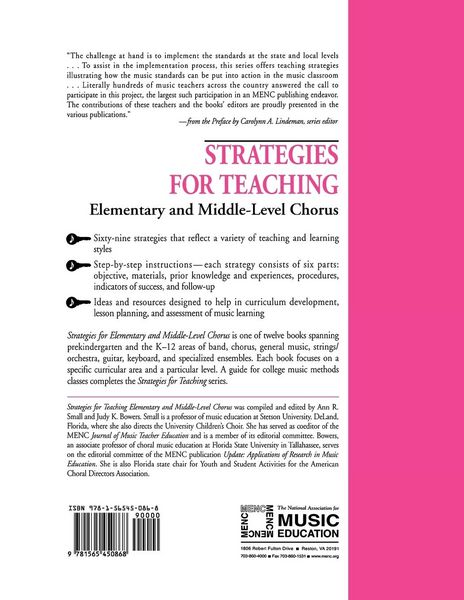 Produktbild: Strategies for Teaching Elementary and Middle-Level Chorus