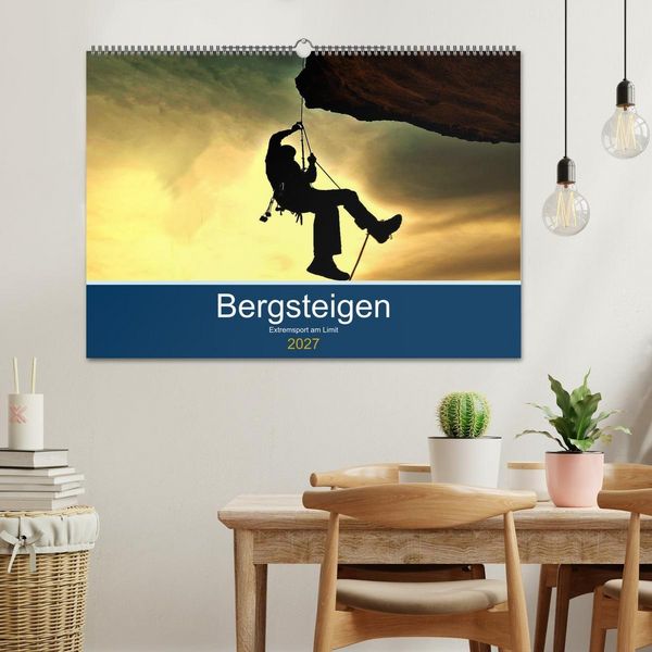 Produktbild: Bergsteigen - Extremsport am Limit (Wandkalender 2027 DIN A2 quer), CALVENDO Monatskalender