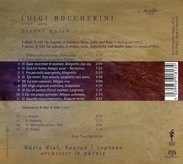 Produktbild: Stabat Mater (Erstfassung 1781)/Sinfonie D-Dur
