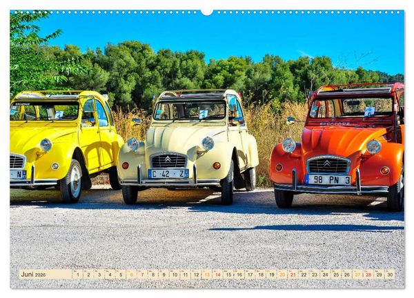 Produktbild: Citro&euml;n 2CV - die Ente (hochwertiger Premium Wandkalender 2026 DIN A2 quer), Kunstdruck in Hochglanz