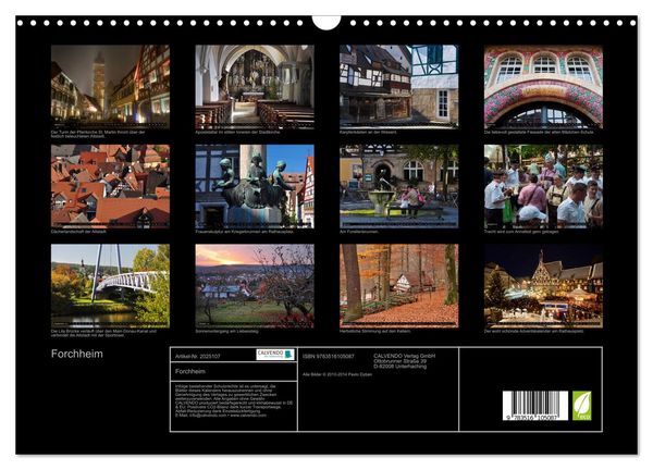 Produktbild: Forchheim (Wandkalender 2026 DIN A3 quer), CALVENDO Monatskalender