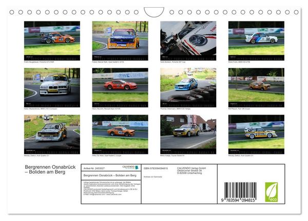 Produktbild: Bergrennen Osnabr&uuml;ck &ndash; Boliden am Berg (Wandkalender 2027 DIN A4 quer), CALVENDO Monatskalender