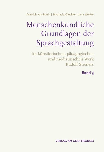 Produktbild: Menschenkundliche Grundlagen der Sprachgestaltung