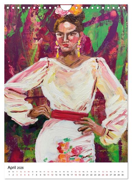 Produktbild: FLAMENCAS (Wandkalender 2026 DIN A4 hoch), CALVENDO Monatskalender