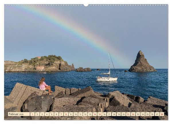 Produktbild: Sizilien, &Auml;tna-Catania-Cefalu-Messina-Syrakus-Taormina-Tindari (Wandkalender 2026 DIN A2 quer), CALVENDO Monatskalender