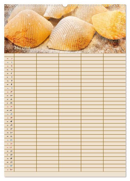 Produktbild: Italienische K&uuml;che mit Familienplaner (hochwertiger Premium Wandkalender 2026 DIN A2 hoch), Kunstdruck in Hochglanz