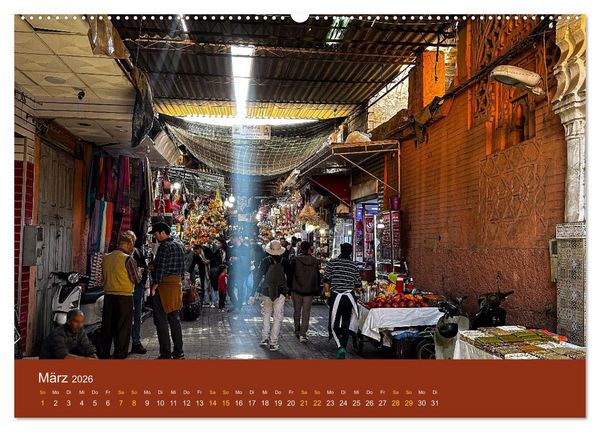 Produktbild: Marrakesch Eine Stadt aus 1001 Nacht (Wandkalender 2026 DIN A2 quer), CALVENDO Monatskalender